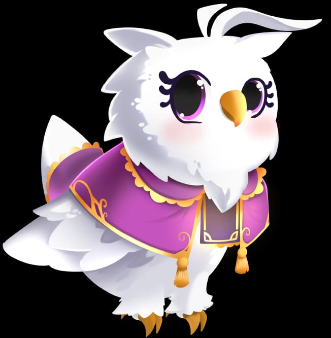 Owl character variant illustration